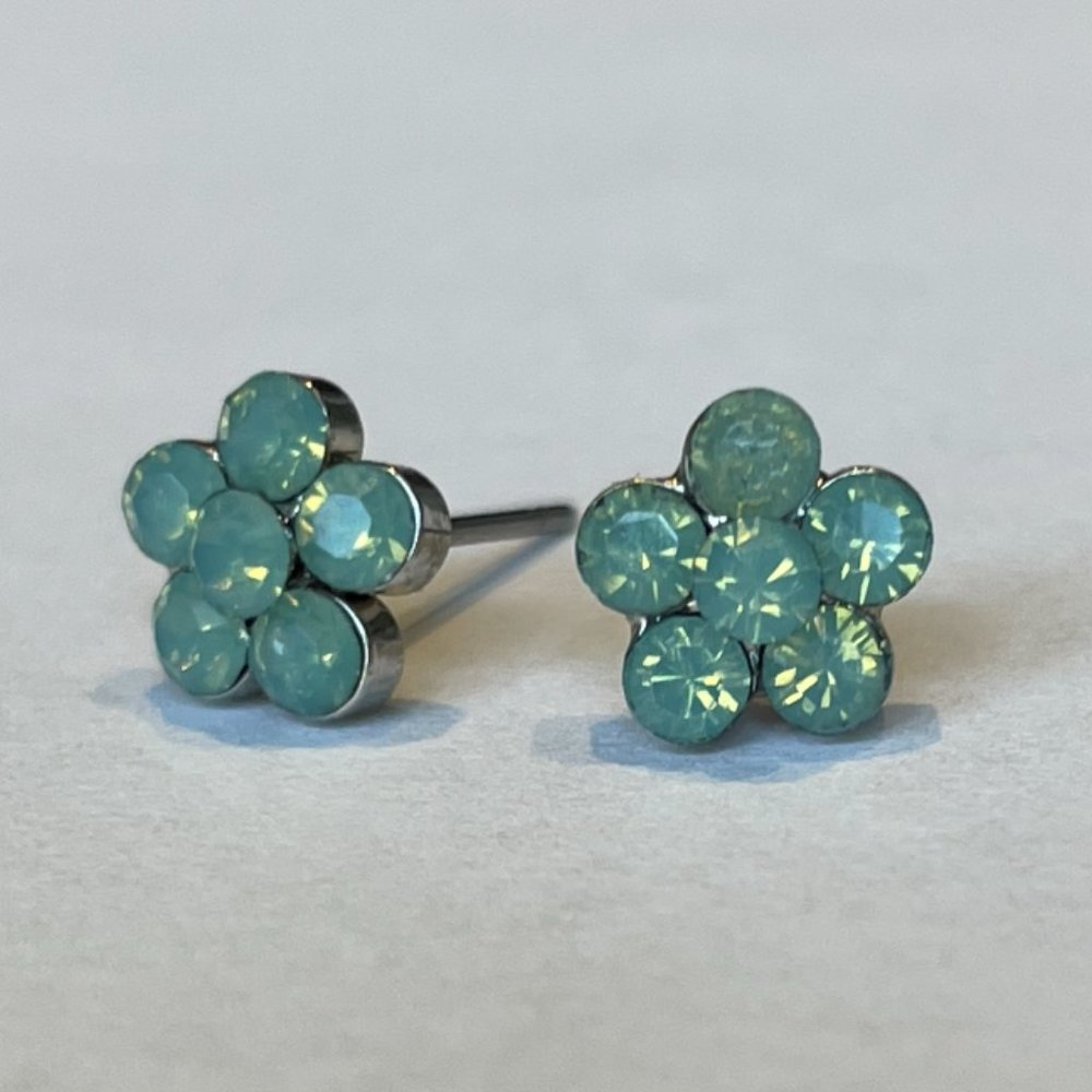 Delicate Turquoise Stone POST Earrings